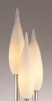 Glas opaal Cypres vloerlamp